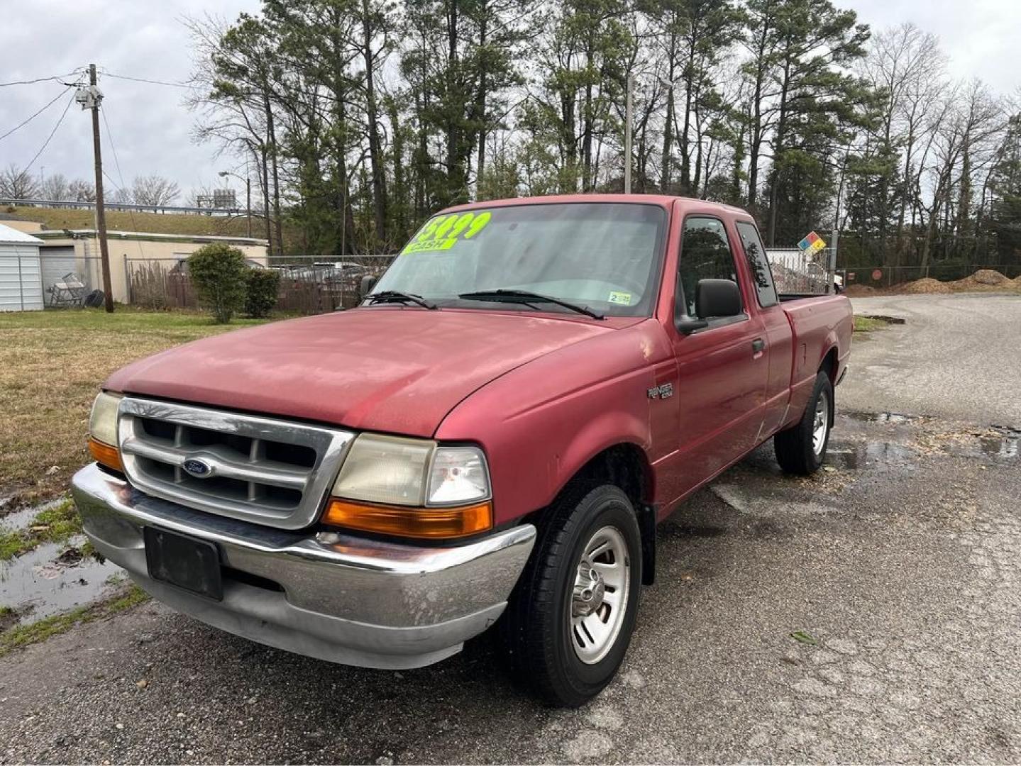 1999 Red /Gray Ford Ranger XL (1FTYR14C9XT) with an 2.5 4 Cylinder engine, 5 Speed Manual transmission, located at 5700 Curlew Drive, Norfolk, VA, 23502, (757) 455-6330, 36.841885, -76.209412 - -1999 Ford Ranger 5 Speed Manual 146k -2.5 4 cylinder extended cab -Runs and drives great -Clearcoat faded on front and hood -New state inspection -Ready for a new owner -VADLR - Photo#0